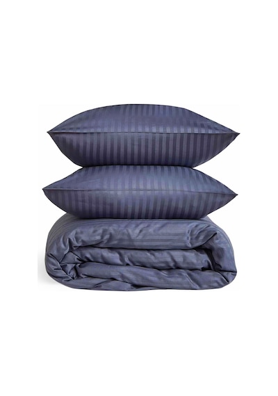 Çift Kişilik %100 Pamuk Saten Nevresim Seti Premium Seri 8 Renk Seçeneği 200x220 Gece Mavisi
