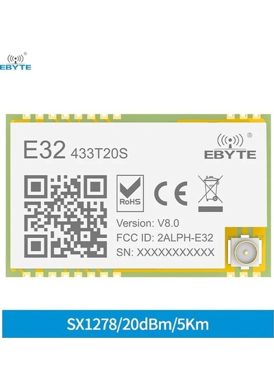 E32-433t20s-v8 , 433mhz Lora Haberleşme Modulü