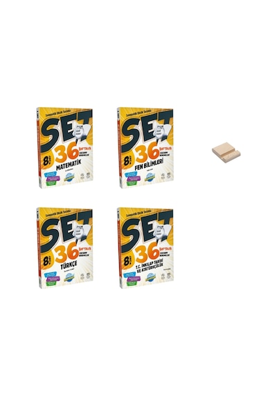 Lgs 8. Sınıf Sempatik 36 Haftalık Matematik Fen Bilimleri Türkçe Ve İnkılap Denemeleri 4lü Set