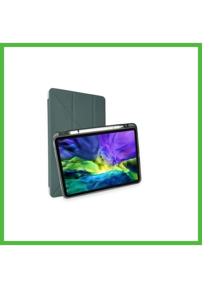 Vaveni İpad Air 4 10.9 Kılıf Kalemlikli Mars Tablet Kılıfı - Koyu Yeşil Arz