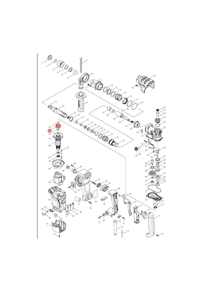 Makita HR2811F Rulman 6000 Ürün Kodu 210054-1