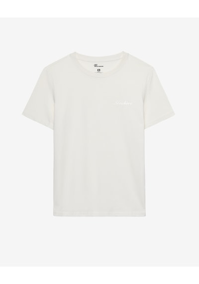 Skechers W Light Fabric T-shirt Kadın Beyaz Tshirt S2520239-3855