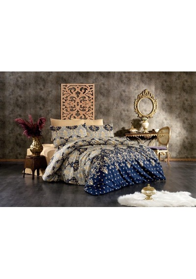Lüks%80 Pamuklu Çift Kişilik Nevresim Takımı Seti Yorgan Kılıfı Love Kalp Desen 200x220 Cm + Lastikli Battal Boy Çok Renkli 79088880