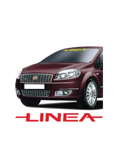 Fiat Linea Ön Cam Araba Sticker Yapıştırma 30Cm En