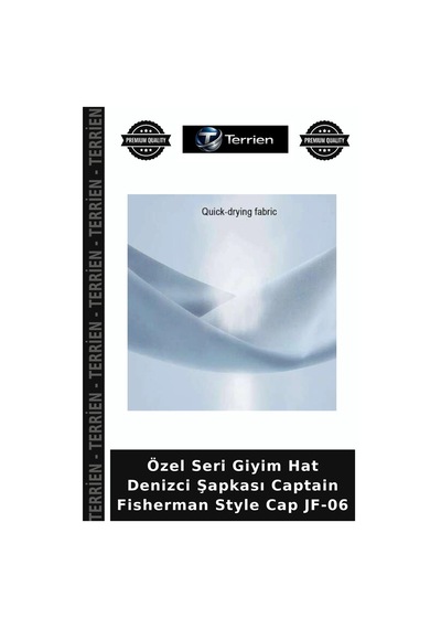 Terrien Özel Seri Giyim Hat Denizci Şapkası Captain Fisherman Style Cap Jf-06 Standart