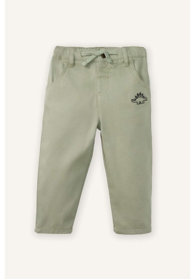 Defacto Erkek Bebek Regular Fit Dinozor Baskılı Düz Paça Gabardin Pantolon G6693a526spgn1216 Yeşil-gn1216
