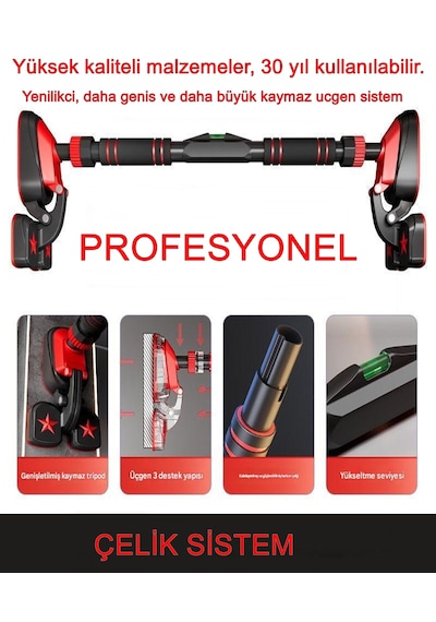 3pod 3 Ayaklı 92-120cm Koridor Kapı Barfiksi Barfix Aleti Çubuğu Çekme Barı Demiri Bar Barfix 3pod 3 Ayaklı 92-120cm Koridor Kapı Barfiksi Barfix Aleti Çubuğu Çekme Barı Demiri Bar Barfix