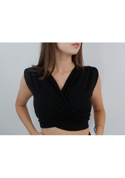 Mois Atelier Siyah Etek Crop İkili Takım, Tasarım, Hediye, Büyük Beden Siyah