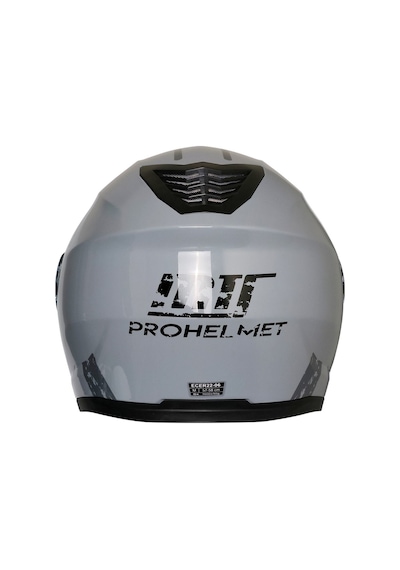Motoanl Motosiklet V2 Güneş Vizörlü Çene Açılır Kask Gri