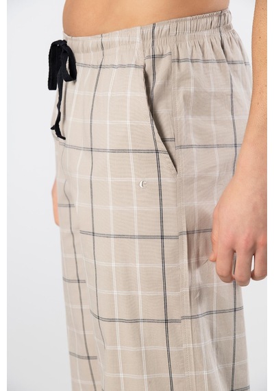 Cacharel Erkek Dokuma Pijama Tek Alt 2240/bej 3 Bej