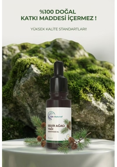 %100 Saf Sedir Ağacı Yağı Doğal Saç Ve Cilt Bakım Yağı 10 Ml Aromaterapi Uçucu Yağ