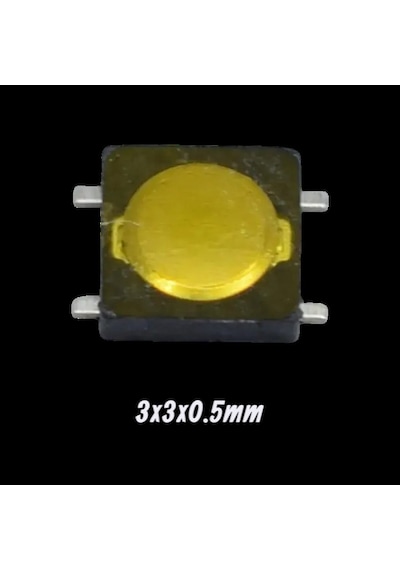 10 Adet - 3x3x0.8mm Smd Dokunsal Basmalı Düğme Anahtarı 4 Pin Mikro Buton