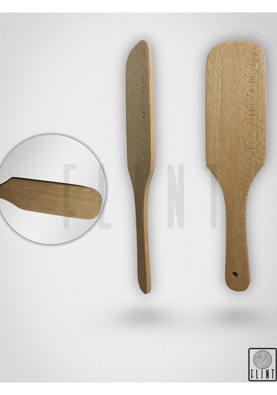 Gürgen Ağacı El Yapımı Tahta Ahşap Spatula Servis Çevirgeç 31 Cm