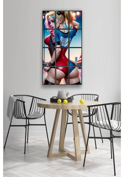 12 Parça Renkli Harley Quinn Çerçeve Görünümlü Mdf Tablo Duvar Süsü Hediyelik Eşya 45cm X 85cm Renkli - 602519001 Renkli 12 Parça Renkli Harley Quinn Çerçeve Görünümlü Mdf Tablo Duvar Süsü Hediyelik Eşya 45cm X 85cm Renkli - 602519001 Renkli