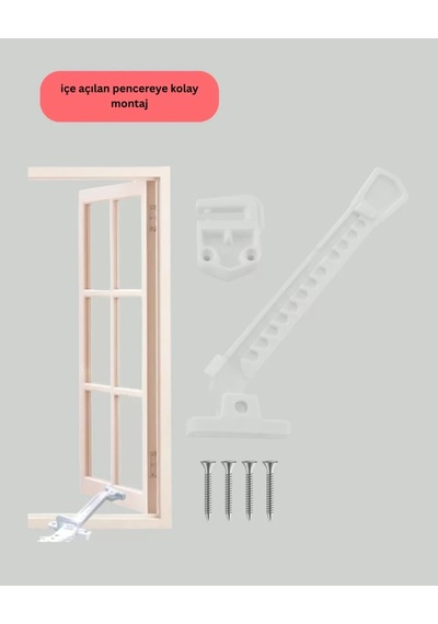 Home Çocuk Güvenliği İçin Cam Pencere Kilidi 3 Adet