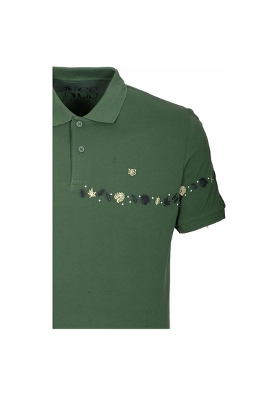 Erkek Polo Yaka Tişört Koyu Yeşil Slim Fit Ribanalı Kol Nakışlı T-shirt Ncs Jeans 1169-yeşil Yeşil Erkek Polo Yaka Tişört Koyu Yeşil Slim Fit Ribanalı Kol Nakışlı T-shirt Ncs Jeans 1169-yeşil Yeşil