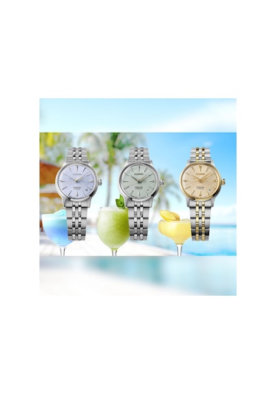Presage Frozen Mojito - Diamond Cocktail Time Srpl63j1 Otomatik Kadın Kol Saati Metalik