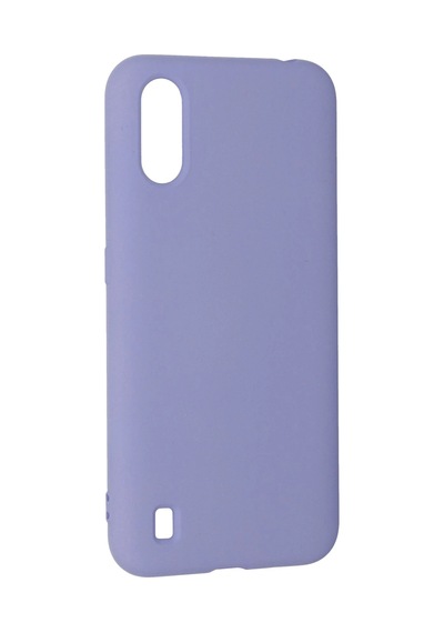 Gld-spt- Newface Samsung Uyumlu Galaxy A01 Kılıf Nano İçi Kadife Silikon - Lila