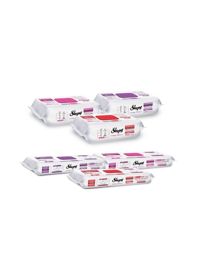 Sleepy Easy Clean Çiçek Serisi 3x100 Yüzey, 3x20 Yer Temizlik Havlusu Karma Paket Tekli