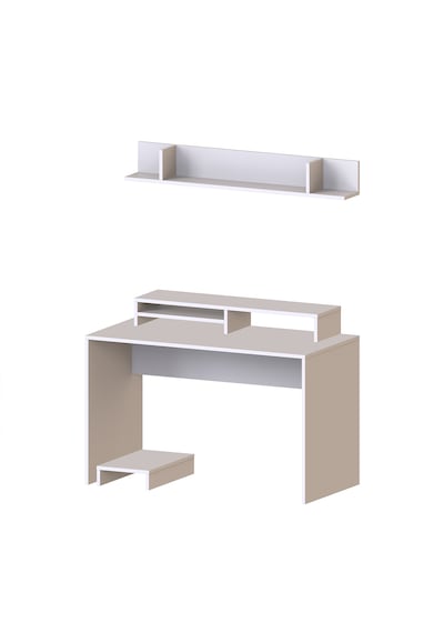 Mode Raflı Çalışma Masası , Raflı Monitör Standlı Çalışma Ofis Masası , Bilgisayar Masası Mat Beyaz Mode Raflı Çalışma Masası , Raflı Monitör Standlı Çalışma Ofis Masası , Bilgisayar Masası Mat Beyaz