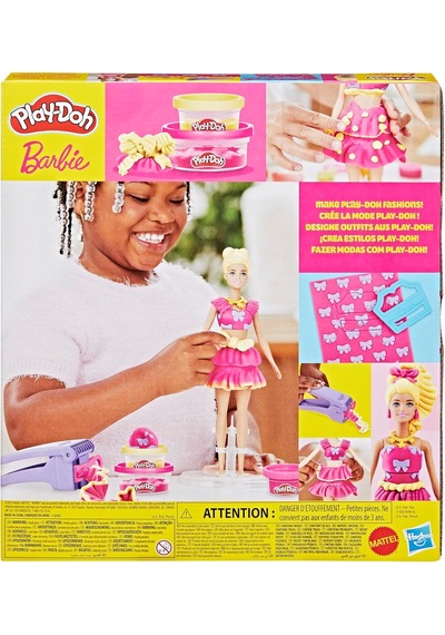 Play-doh Barbie Fırfır Ve Fiyonk Oyuncak Bebek Seti