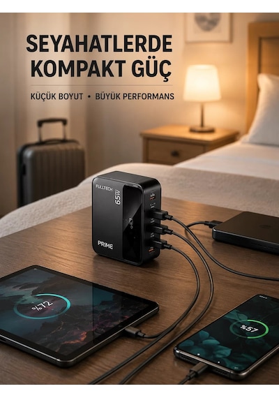 Akıllı Güç Dağılımlı 4 Girişli Şarj İstasyonu Renkli
