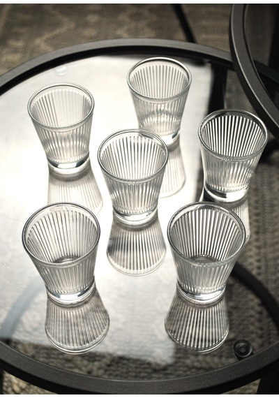 6'lı Kahve Yanı Su Bardağı Ve Likör Bardak 90 ML