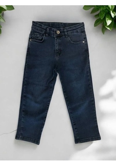 Çikoby Erkek Çocuk Esnek Kot Pantolon-14956 Lacivert