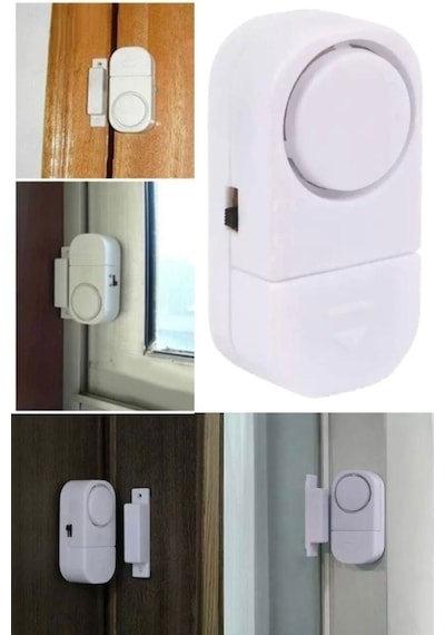 5 Adet Cam Pencere Kapı Pvc Engelleyici Güvenlik Ürünleri Manyetik Alarm Set