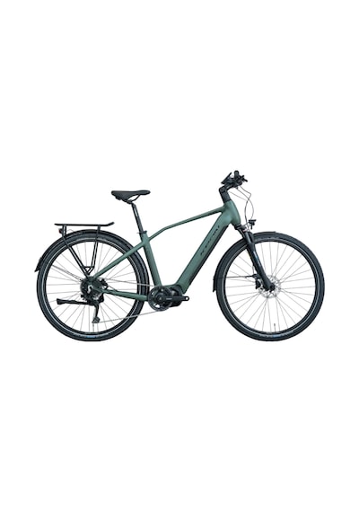 Kron Zeon Elektrikli Şehir Bisikleti Mat Yeşil 46cm Siyah