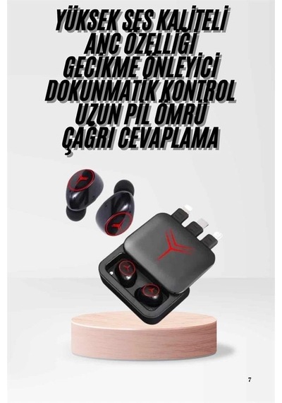 Zenvia Kablosuz Şarj Göstergeli Powerbank Özellikli Bluetooth Kulaklık Çhassasiyet Cevaplayabilen Znv2026