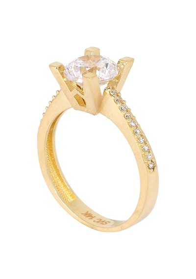 Cigold Tektaş Yüzük 14 Ayar Altın 2,71 Gr Oa-k21101028870