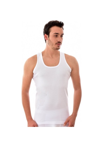 6 Adet Tutku 0102 Erkek Ribana Atlet Beyaz