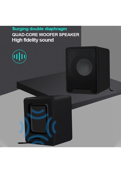 Azemax D9 1+1 Usb 2.0 Hoparlör Taşınabilir Usb Speaker
