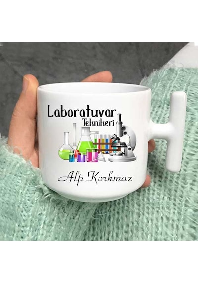 Laboratuvar Teknikeri Latte Fincanı