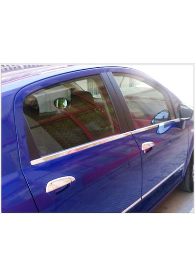 Fiat Grande Punto Krom Cam Çıtası 6 Prç. 2005 ve Üzeri P.  Çelik