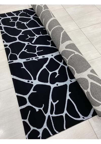 Saray Halı Vizyon 11145 B 200X300 Siyah Gri Ağaç Modeli 6 M2 Halı