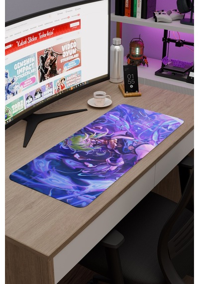 Kuki Shinobu Genshin Impact Anime Oyuncu V1 - 70x30 Xl Gaming Mouse Pad Fare Altlığı
