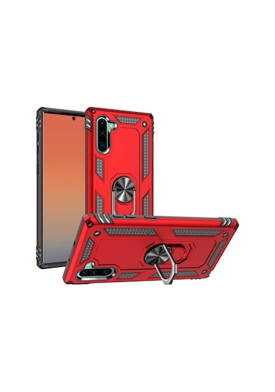 Samsung Galaxy Uyumlu Note 10 Kılıf Yüzüklü Zırh Tank Vega
