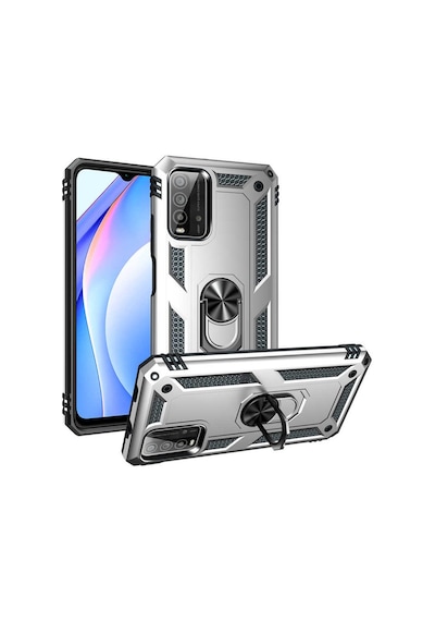 Xiaomi Redmi Note 9 4G Kilif Zore Vega Yüzüklü Standli Zirh Kilif 556719442