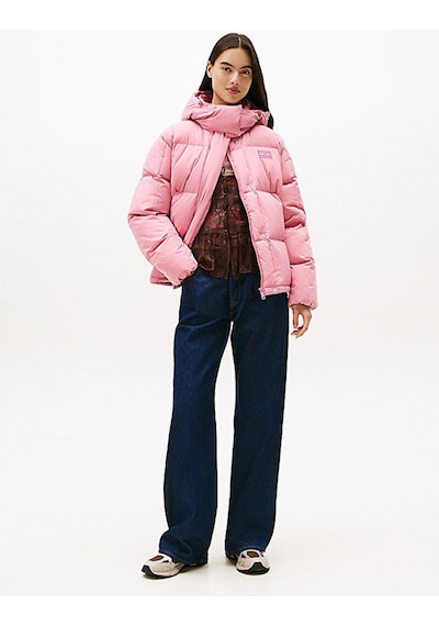Tommy Hilfiger Tjw Alaska Grid Kısa Kuş Tüyü Kadın Pembe Ceket Dw0dw21624thc Pembe