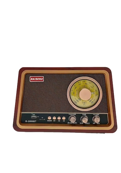 Raiseng R-2099bt Radyo Ahşap Retro Büyük Boy Bluetooth Bağlantılı Usb-tf Şarjlı -- Sencan Sound