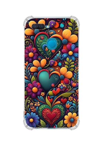 Printify Oppo Ax7 İle Uyumlu Düşlerin Dansı Serisi Çiçeklerin Dansı Tasarımlı Uv Baskılı Köşe Korumalı Antişok Kılıf Şeffaf
