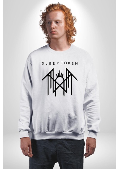 Sleep Token Unisex Beyaz Sweatshirt Beyaz
