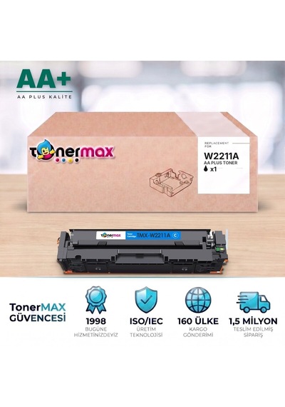 Hp 207a W2211a Mavi Uyumlu Toner Aa Plus / Color Laserjet Pro M255 / M282 / M283