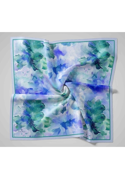 Silk Home Olinda İpek Eşarp 47004-15 Lila, Petrol Mavisi, Yeşil, Mor