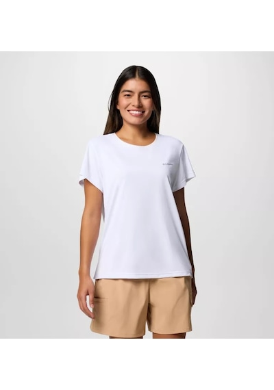 Columbia Al3349 Bluevista Hill Ss Crew Kadın T-shirt 2119301100 Beyaz