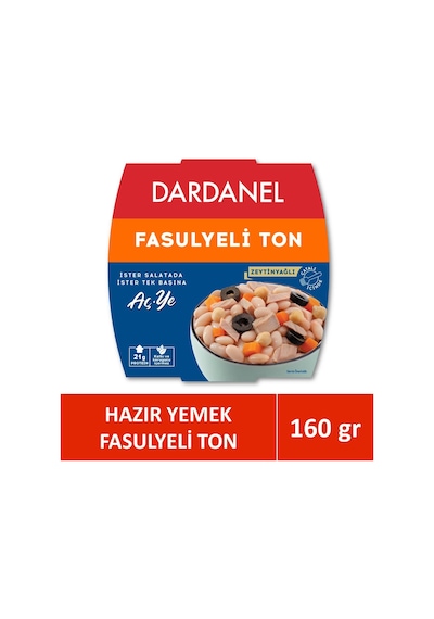 Dardanel Aç Ye Fasulyeli Ton Balığı 160 G