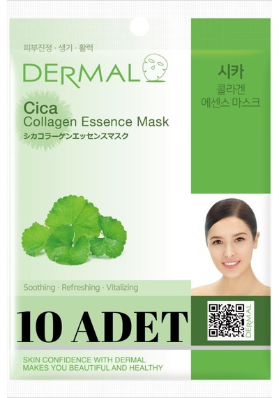 Dermal Centella Asiatica Kolajen Yüz Maskesi 10'lu