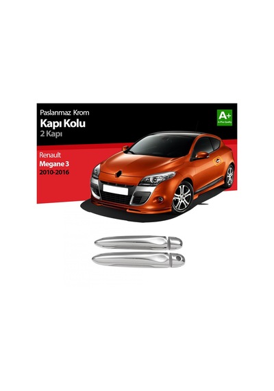 S-Dizayn Renault Megane 3 Krom Kapı Kolu 2 Kapı   2010-2016